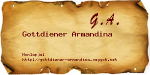 Gottdiener Armandina névjegykártya